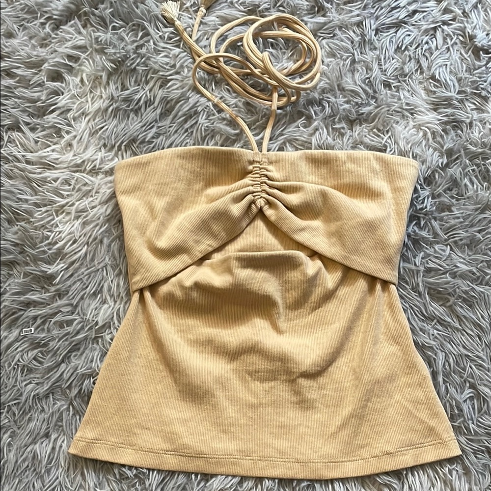 Pink Filosofy Tan Women's Halter Top